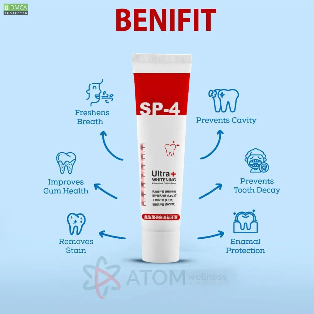 Probiotic Whitening Toothpaste (Pack of 2)