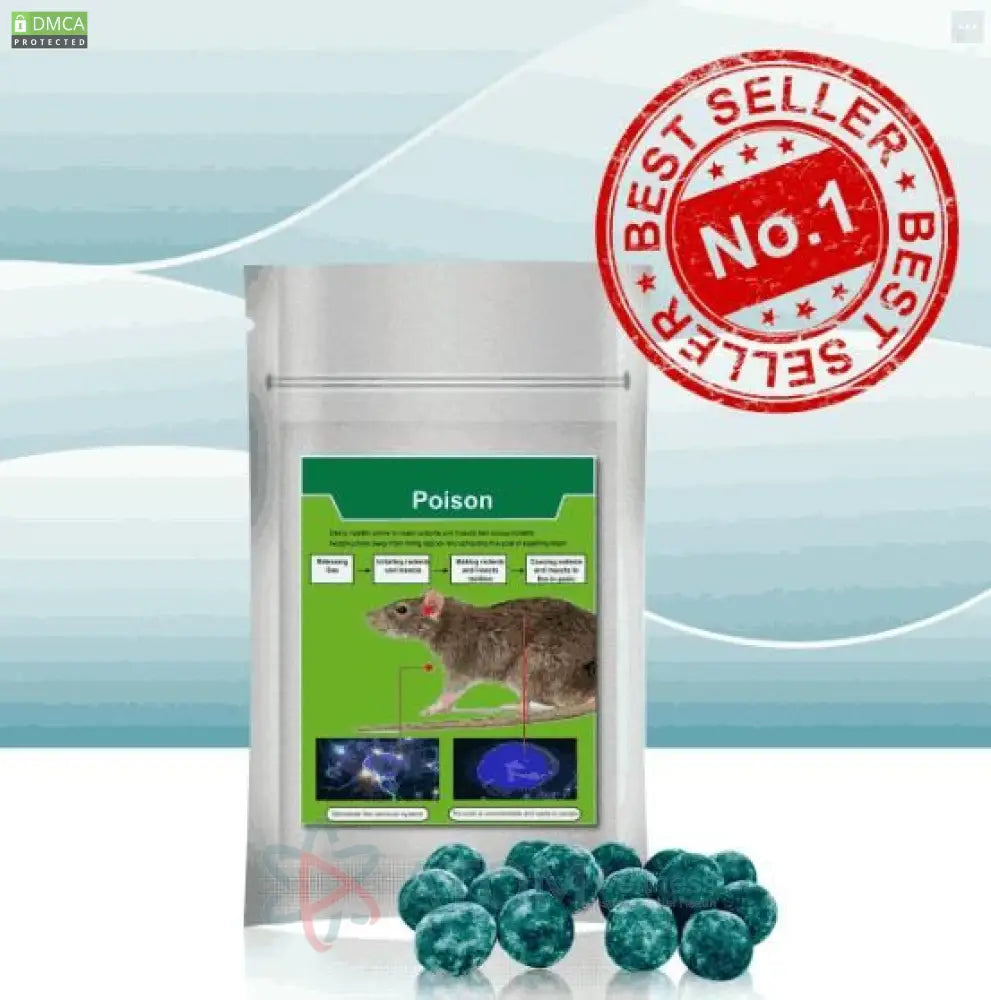 Poison RAT AND INSECT PEST Pellets Pack of 1 (15 Goli)