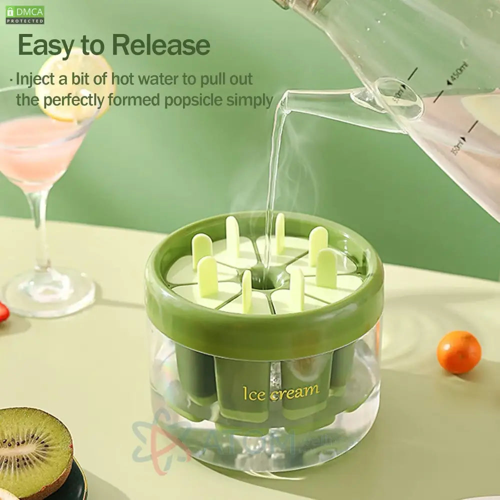 Reusable DIY 8 Pieces Ice Pop Mould