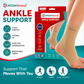 ATOM Shield Ankle Support for Men & Women | Ankle Brace for Support & Stabilization | 4-Way Stretch Compression Ankle Sleeve | Breathable, Skin-Friendly & Comfortable for Daily Activities