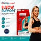ATOM Shield Elbow Support for Men & Women | Compression Elbow Brace for Tennis Elbow, Joint Pain & Sports Support | Anatomical Fit, Lightweight & Comfortable Elbow Sleeve