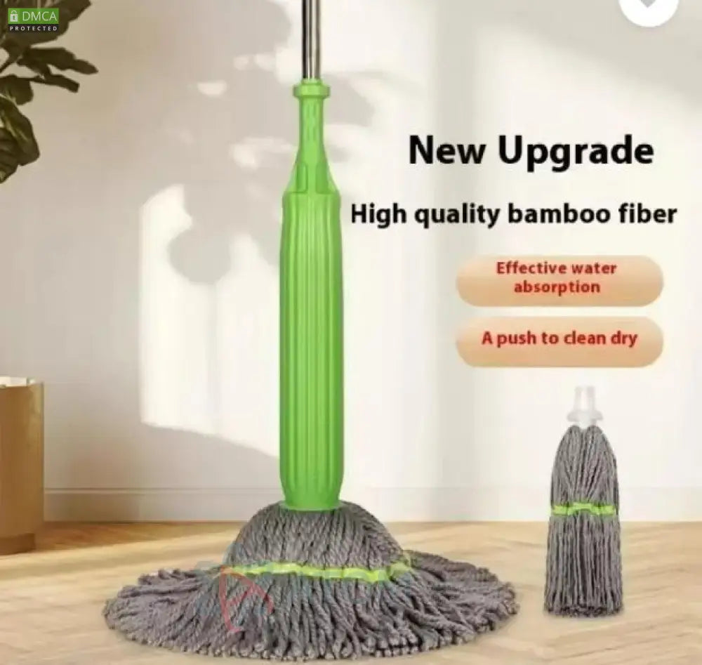 Self-Twisting Water Rotating Mop – Microfiber Cleaning Mop with 360° Rotation