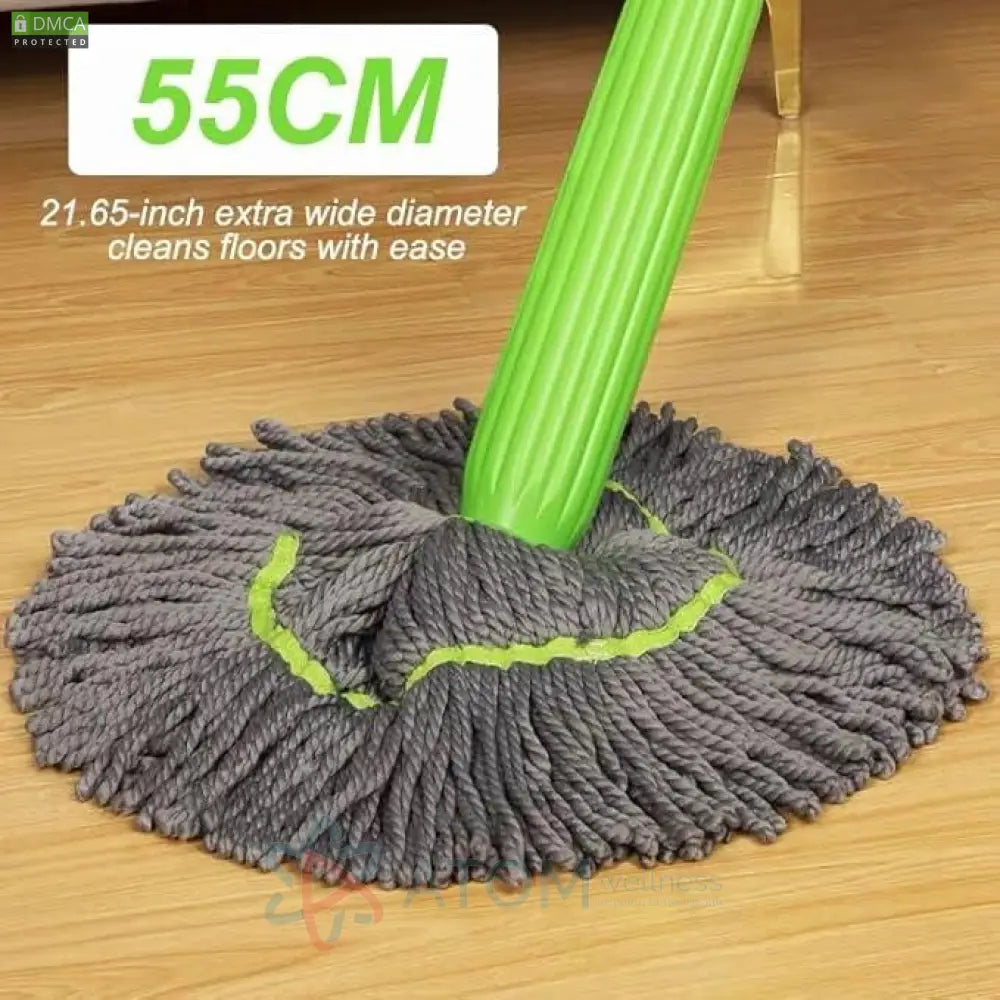 Self-Twisting Water Rotating Mop – Microfiber Cleaning Mop with 360° Rotation