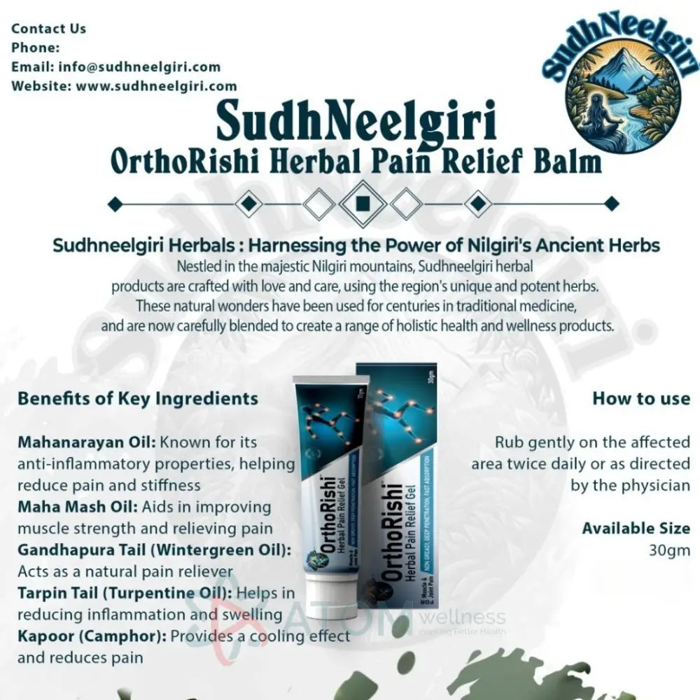 SudhNeelgiri Ayurvedic Nabhi Pain Relief Kit | India’s 1st Belly Button Oil + Herbal Pain Gel Combo | Doctor Crafted