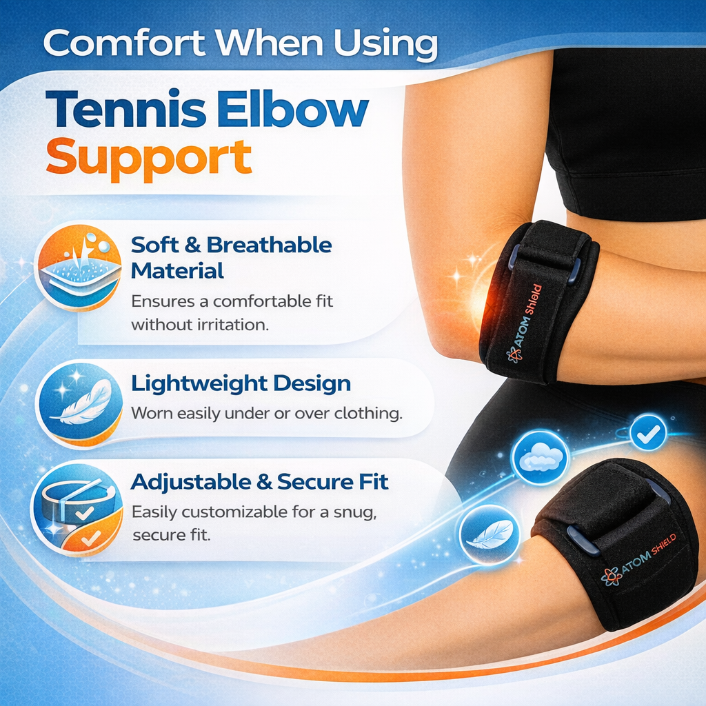 Premium Tennis Elbow Support Band for Men & Women | Adjustable Compression Brace for Sports, Gym, Badminton & Weightlifting