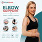 ATOM Shield Elbow Support for Men & Women | Compression Elbow Brace for Tennis Elbow, Joint Pain & Sports Support | Anatomical Fit, Lightweight & Comfortable Elbow Sleeve