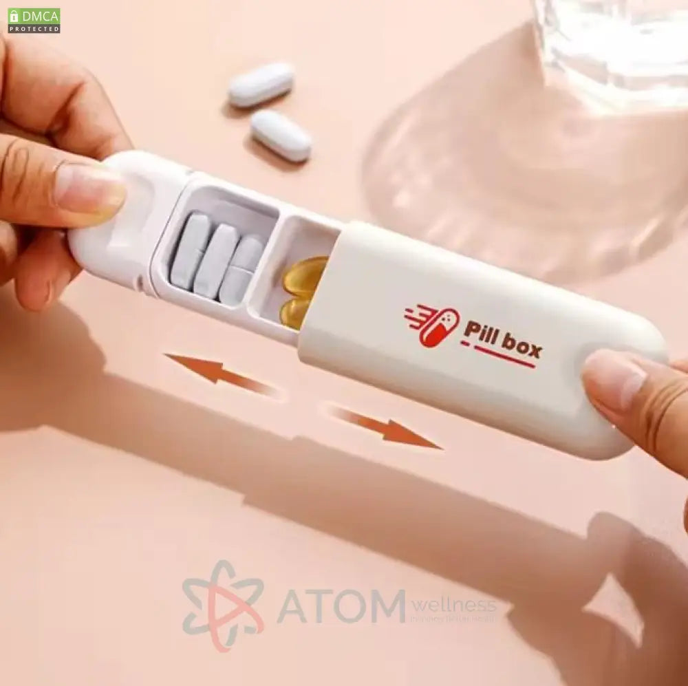 Three-Compartment Small Pill Organizer Box