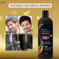 Unisex Instant Black Herbal Hair Dye Shampoo for Grey Hair Coverage Shampoo 3 in 1 100ml Pack of 2