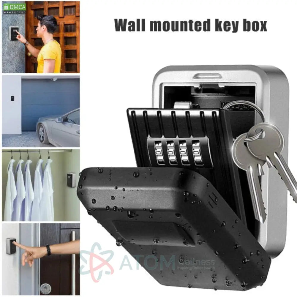 Wall Mounted Key Storage Box With Password