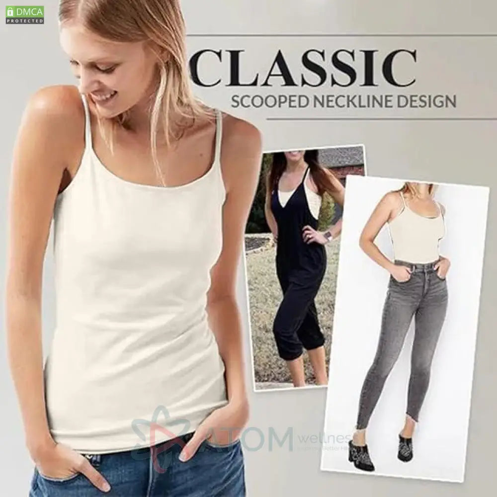 Women’s Loose Cami with Built-in Tank Top (Pack of 2)