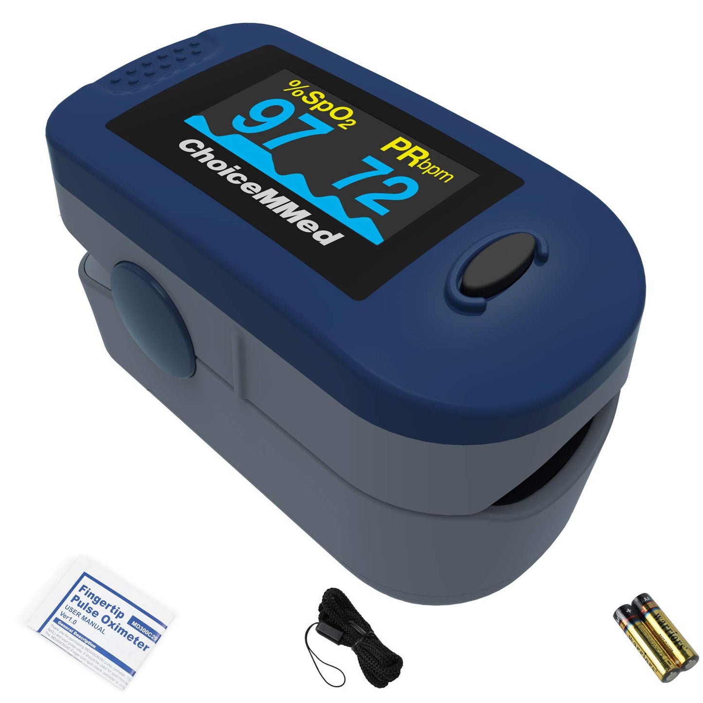 Choicemmed MD 300C2D Pulse Oximeter (White/Brown)