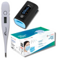 DR.Morepen Pulse Oximeter with DR.Morepen Digital Thermometer and FREE 1 Self Dispensing Box of 50s ATOM Shield 3 Ply Mask