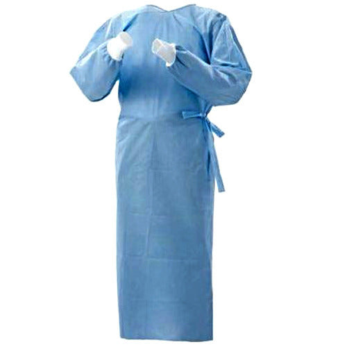 ATOM Shield Surgeon Gown ISO, CE, WHO-GMP certified  Disposable SMMS Non Woven 43 GSM For Hospitals, Labs, Clinics, Doctors Pack of